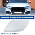 Front Left Driver Headlight Washer Nozzle Cover for Audi Silver Tone (—)