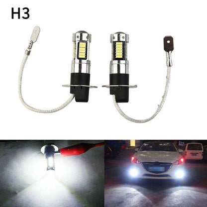 2X H3 LED Fog Light Bulbs for