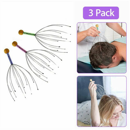 3PC Scalp Massager Head Scratcher for Deep Relaxation