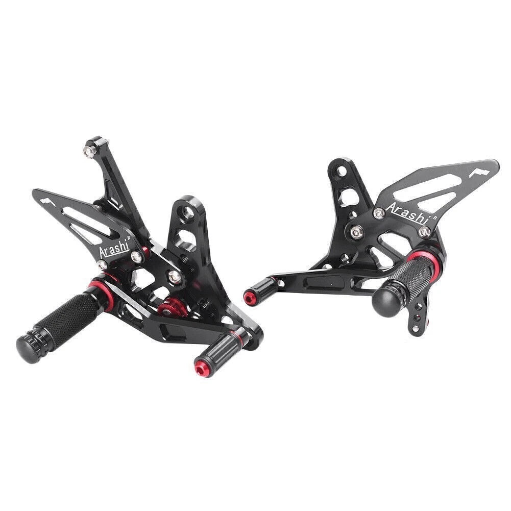 Rearset Foot Pegs for Suzuki SV650/S60S (2017) Black CNC