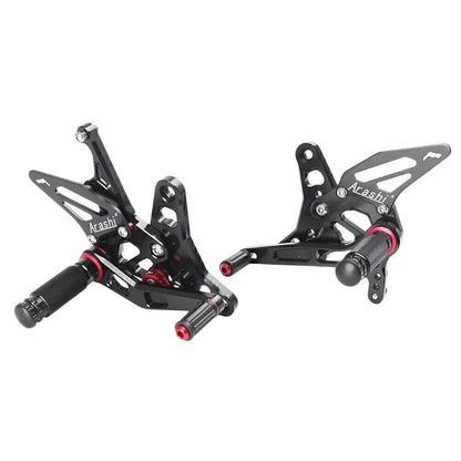 Rearset Foot Pegs for Suzuki SV650/S60S (2017) Black CNC