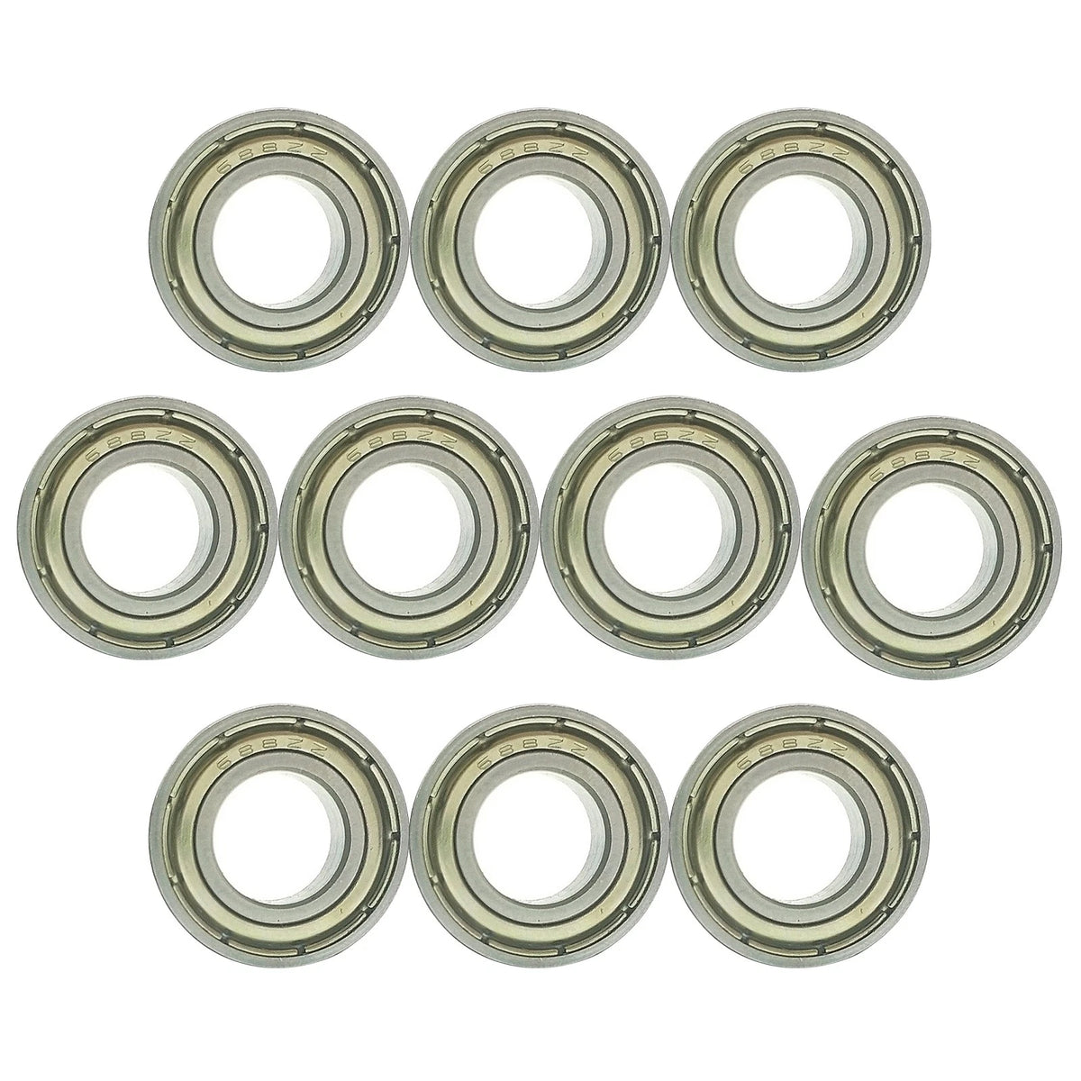 10Pcs 688ZZ Deep Groove Ball Bearings for Miniature Applications