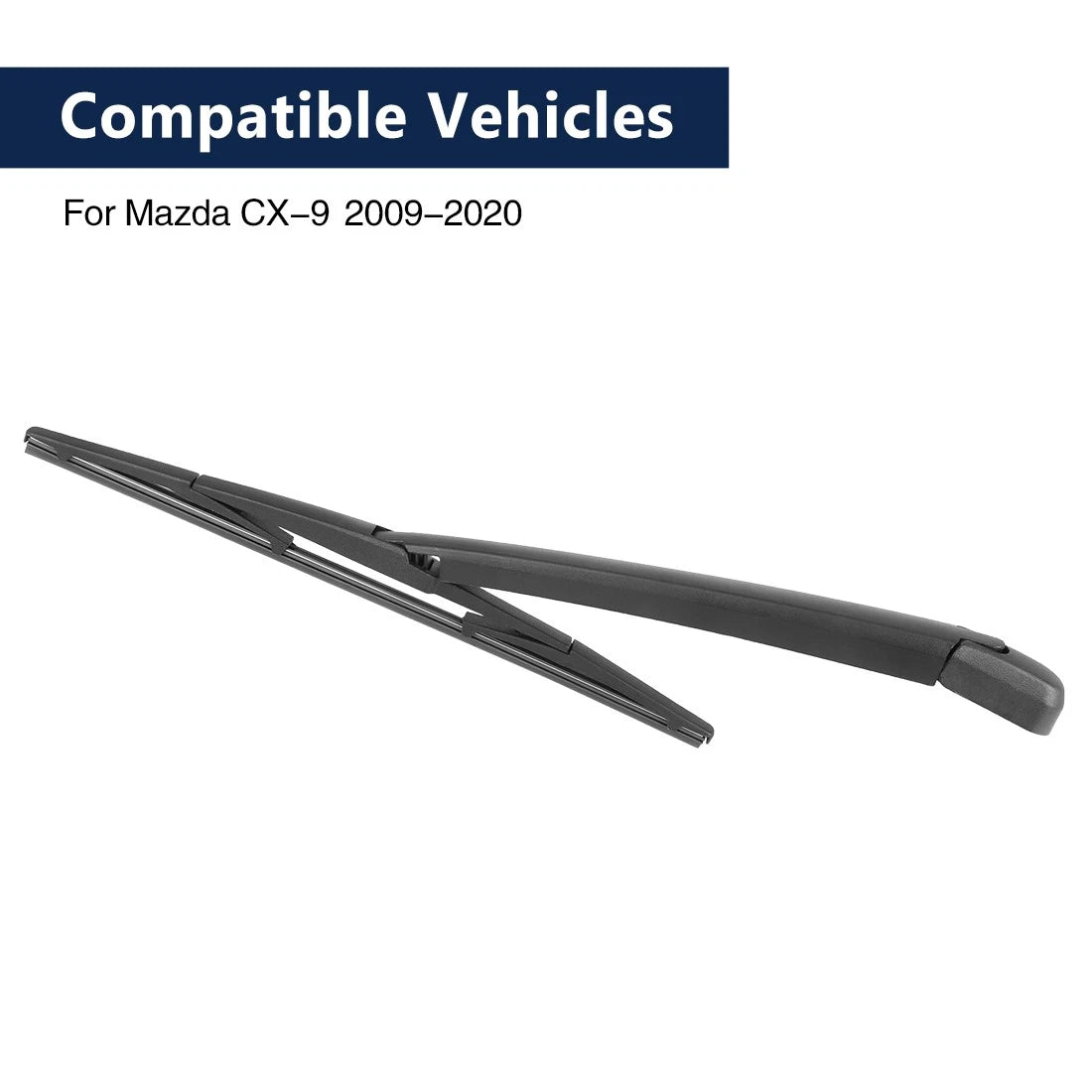 Set of 2 Rear Windshield Wiper Blade Arms 355mm for Mazda CX-9 (2009–2020)