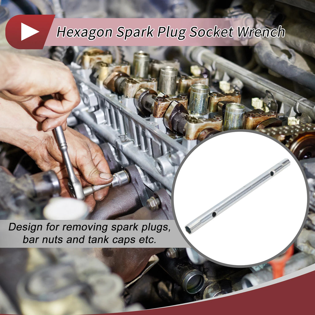 8mm/9mm Hexagon Spark Plug Socket Wrench for