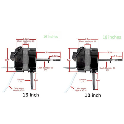 60W Remote Controlled Fan Motor for Ceiling Fans (16in, 18in)