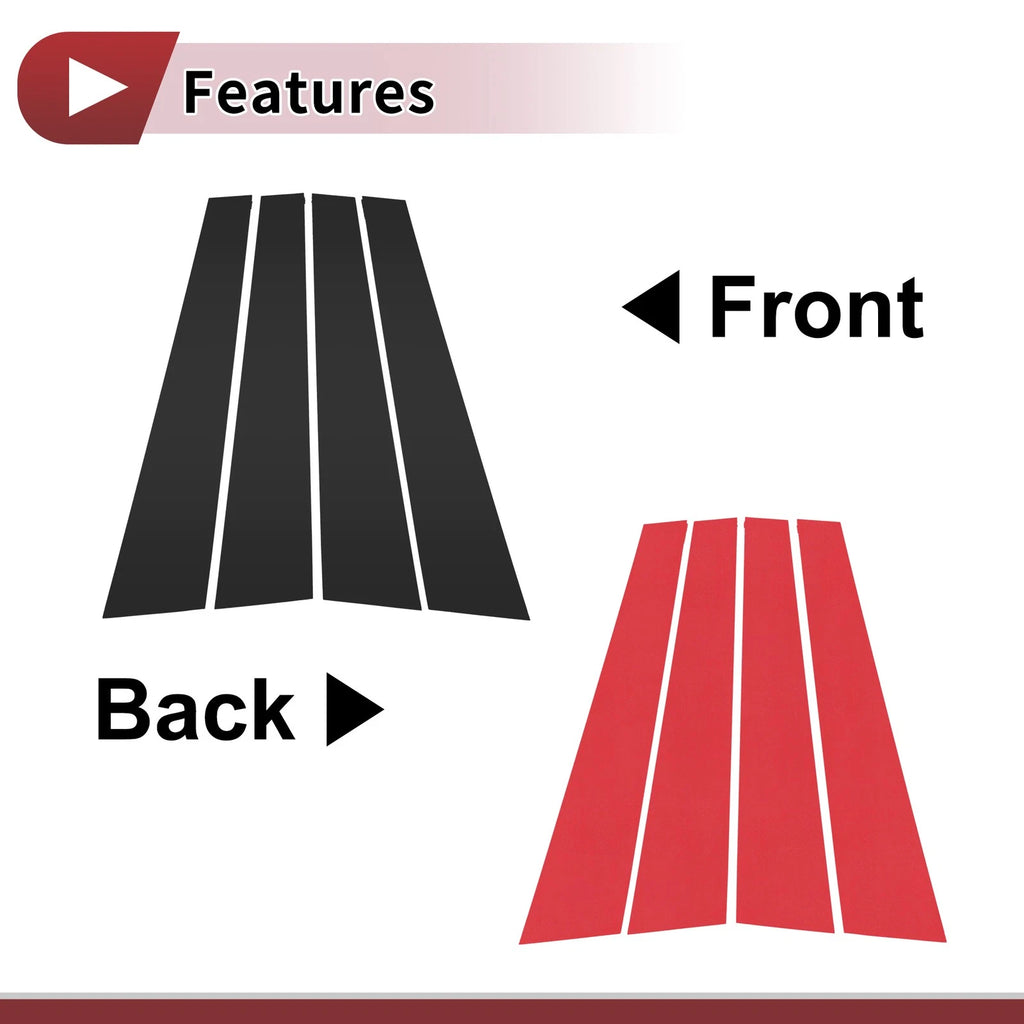 Door Pillar Window Trim Front Left Right for Volkswagen Passat (2006–2010)