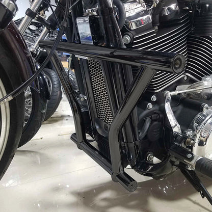 Matte Black Engine Guard Crash Bar for Harley Softail Fat Boy (2018–2024)
