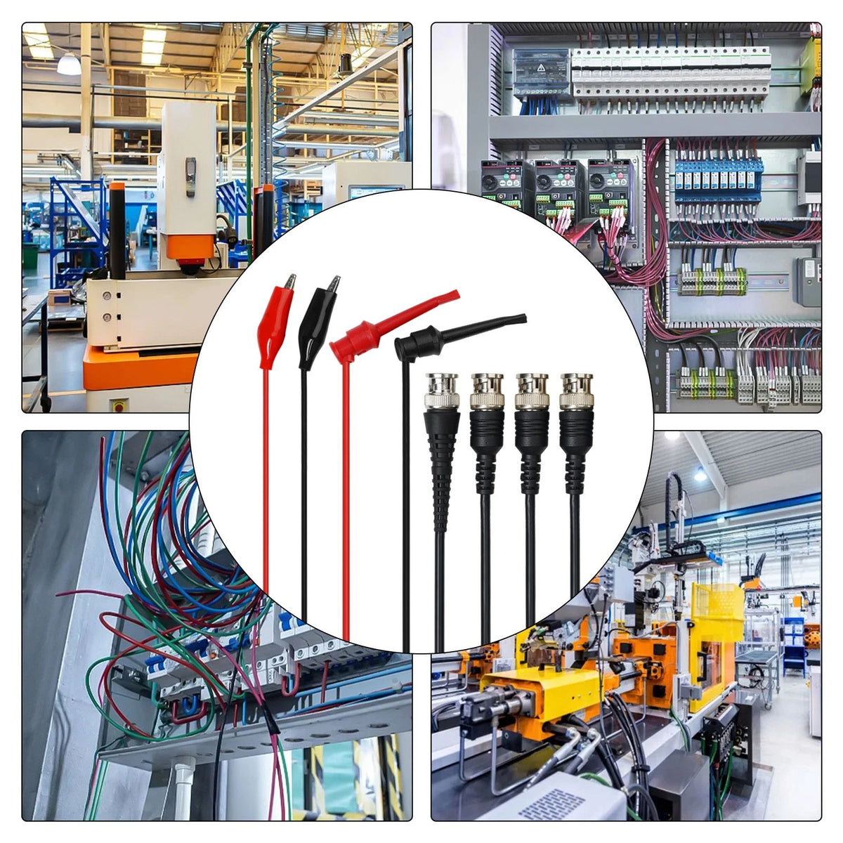 Crocodile Clips and Hooks for Electronic Equipment Testing Kit