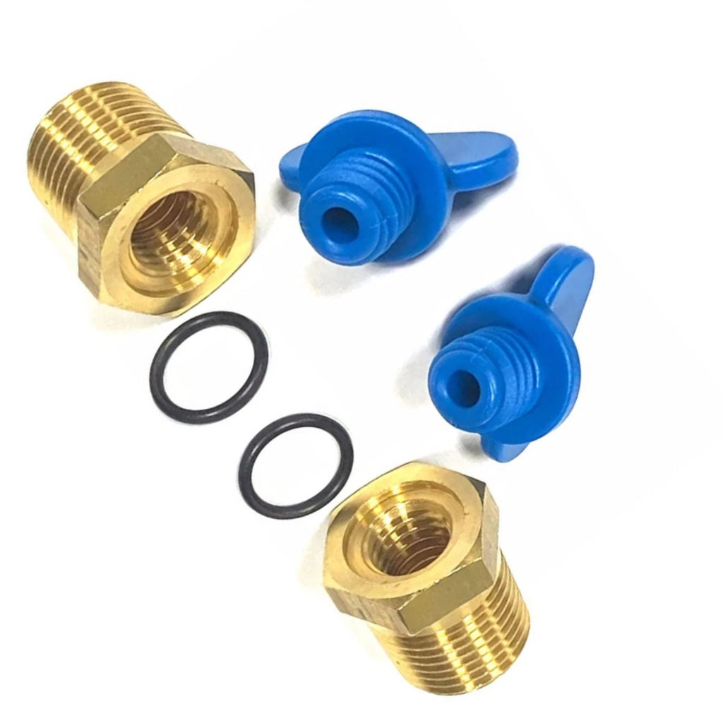 2Pcs Exhaust Manifold Drain Plug Kit for Volvo Penta 4.3 5.0 5.7 7.4 8.2L (–) 479956
