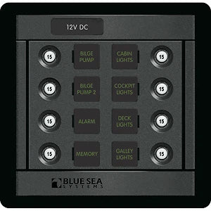 Blue Sea 1450 DC 8 Position CLB Square for Marine Applications