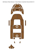 Swim Platform Cockpit Mat for Boston Whaler Montauk 17 (2023) - EVA Teak Floor Pad