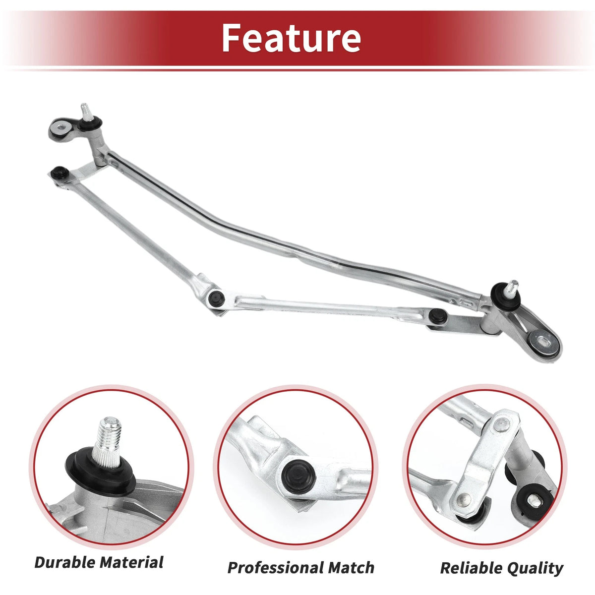 Front Transmission Wiper Linkage Lever for Audi A4 (2001–2008) No.8E1955319