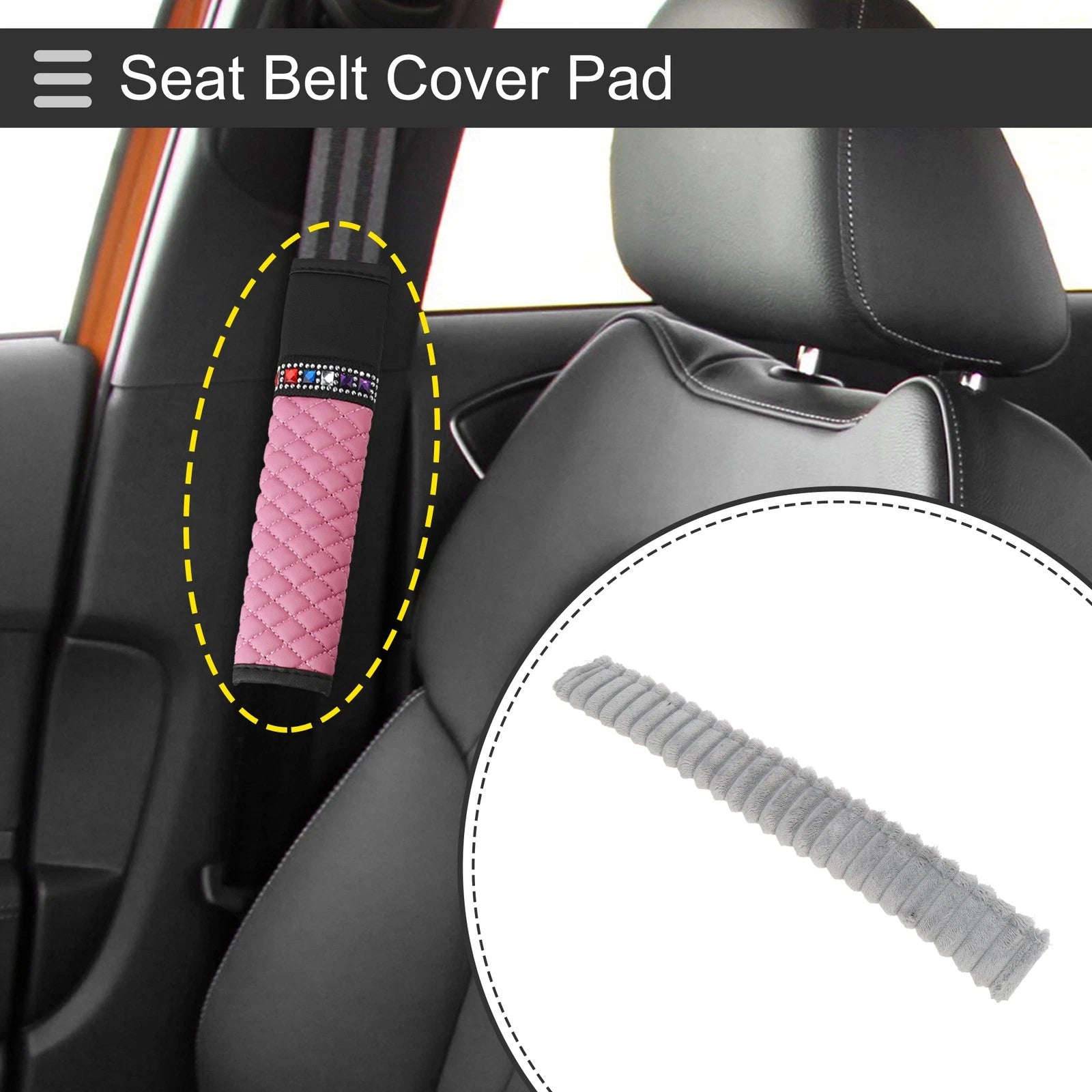 Seat Belt Cover Pad for Universal Fit (50cm)