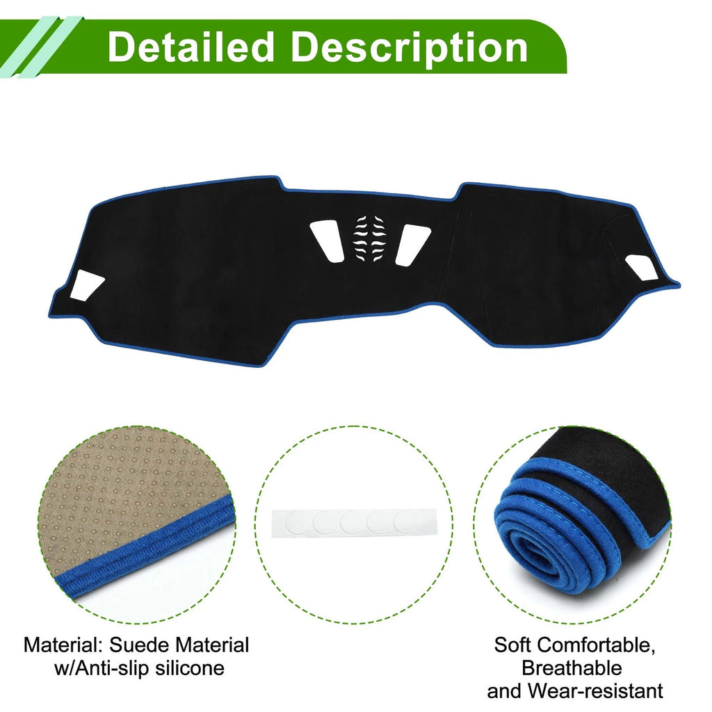 Dashboard Dash Cover Mat Sun Protector for BMW 4 Series (2021–2024) Black Blue