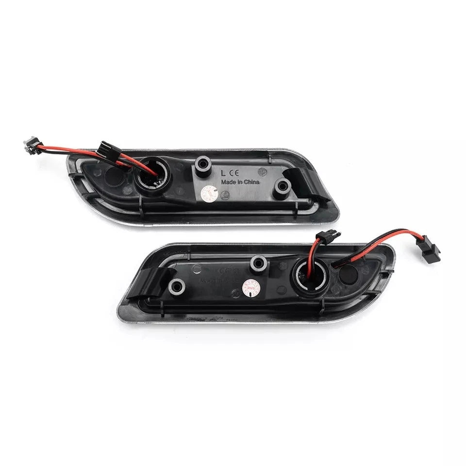 Set of 2 Clear LED Side Marker Lights for Mercedes Benz SLK R170 CLK320 (1998–2004)