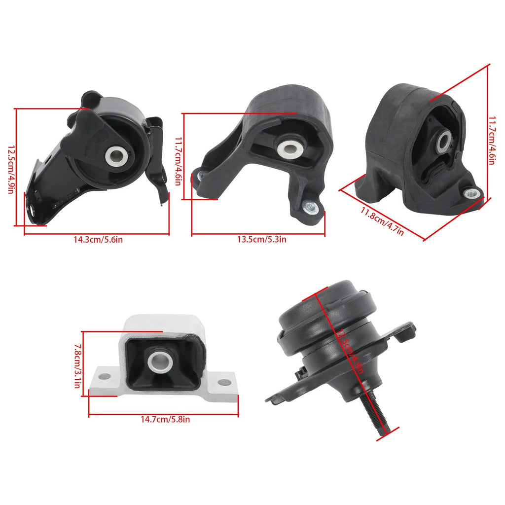 Engine Motor & Trans Mount Set 5Pcs for Honda Element 2003–2006