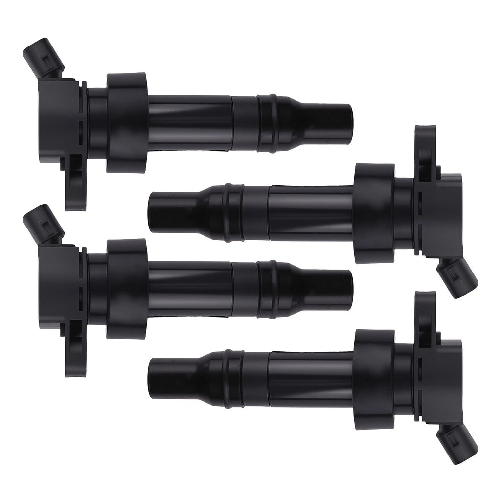 4X Electronic Ignition Coil for Hyundai Accent (2012–2020) C-813 Black
