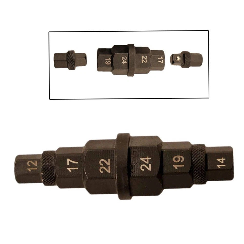 6-in-1 Motorcycle Axle Wrench for Reliable Performance