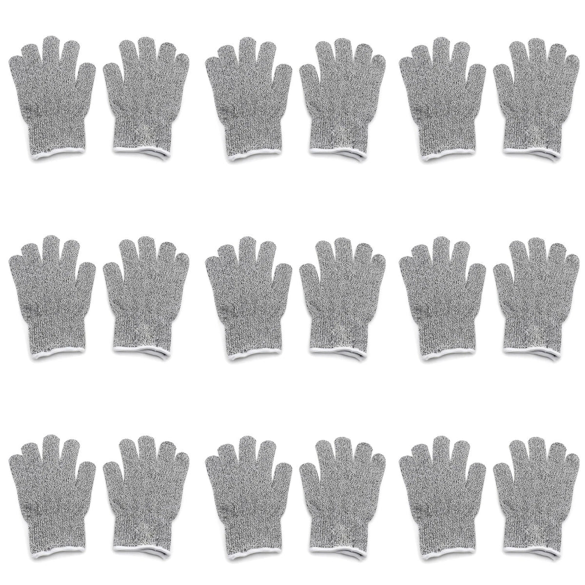 9 Pair Cut Resistant Working Gloves Level 5 Protection