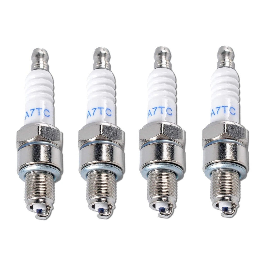 4 Pack Spark Plug for GY6 50cc 125cc 150cc Scooter Dirt Bike (A7TC)