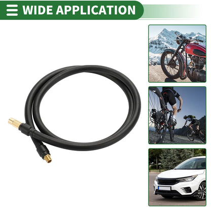 Tire Inflator Extension Tube 39.37in 32 TPI for Car Bicycle (32TPI)