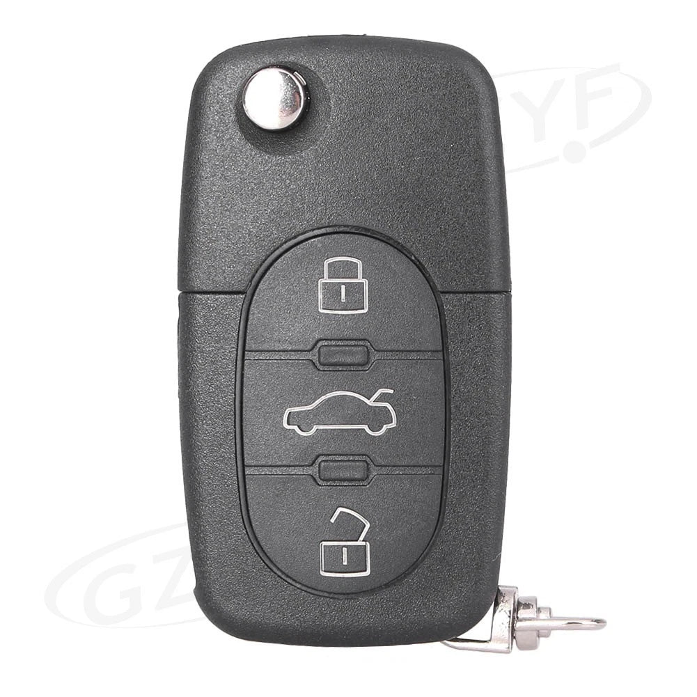 3X Key Fob Case Shell Blade HAA for Audi A2 A3 A4 A6 A8 TT (2000–2019)