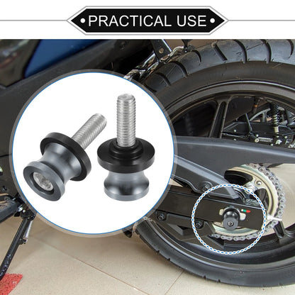 Swingarm Spools 10mm Front Pair for Motorbike M10x1.5 Aluminum Alloy (10mm)