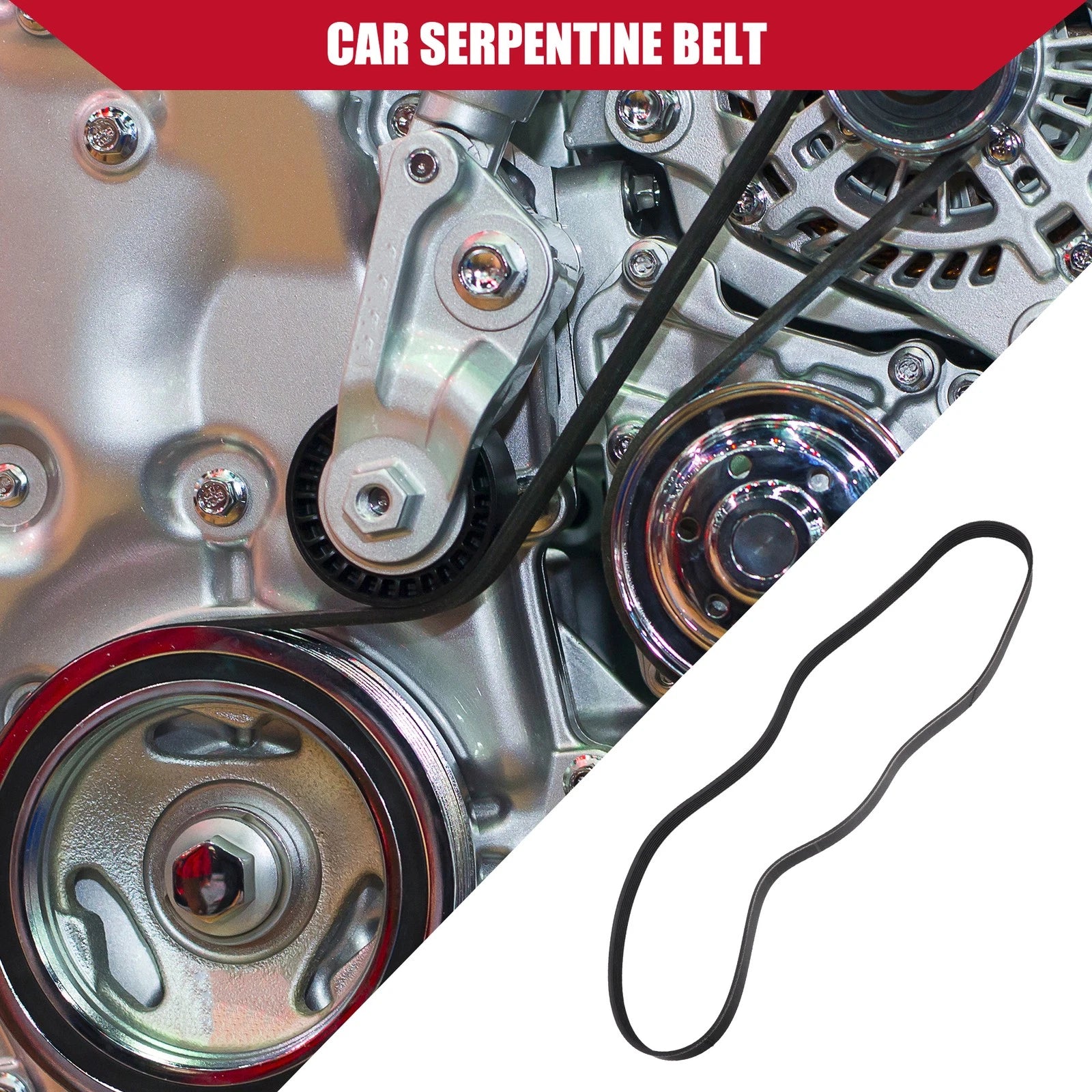 Serpentine Belt Replacement for Toyota Highlander Base (2008–2009) EPDM