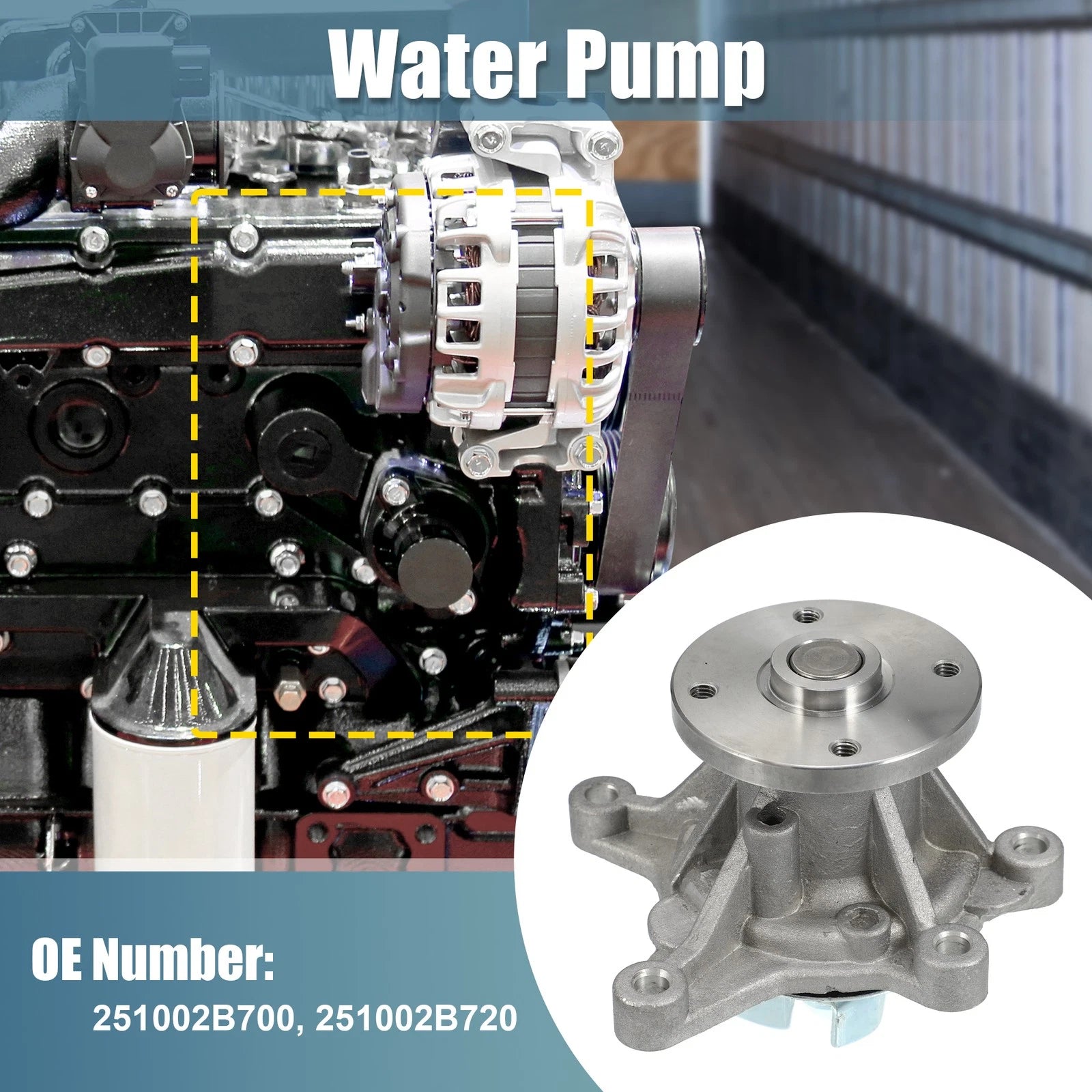 Water Pump Assembly Replacement for Hyundai Car Engine Cooling (2007–2010)