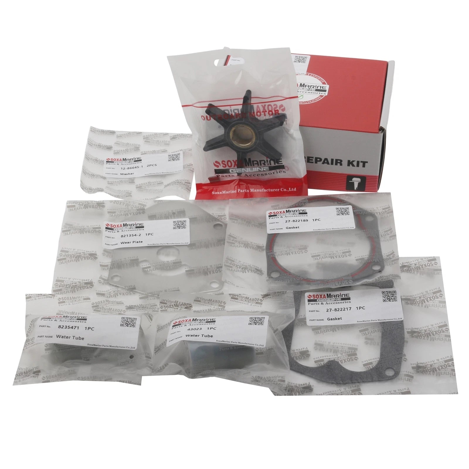Water Pump Repair Service Kit for Mercury Mariner Outboard (821354A2)