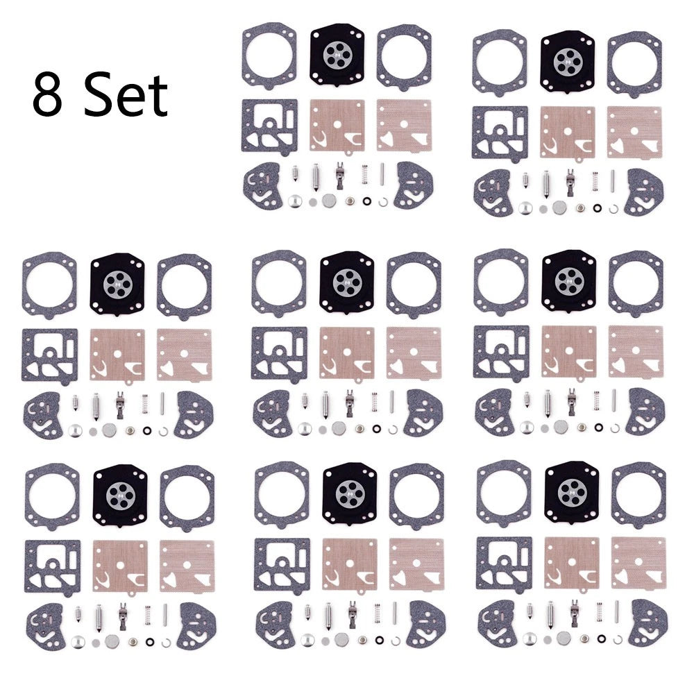 Set of 8 Carburetor Gasket Kit K20-HDA for Husqvarna 257 250R Poulan 2800 3300