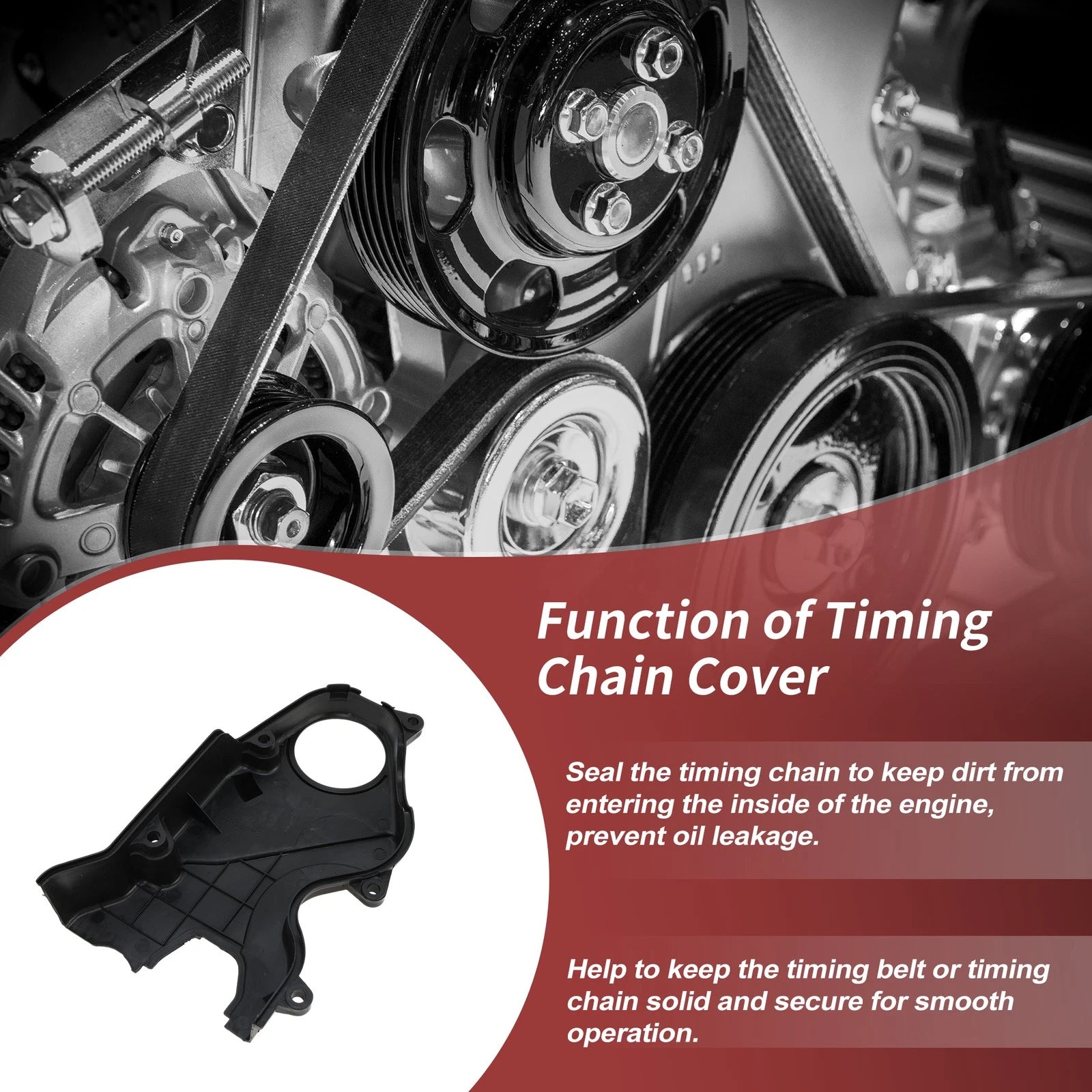 Engine Timing Cover OEM Replacement for Hyundai Elantra 2.0L (2007–2012)