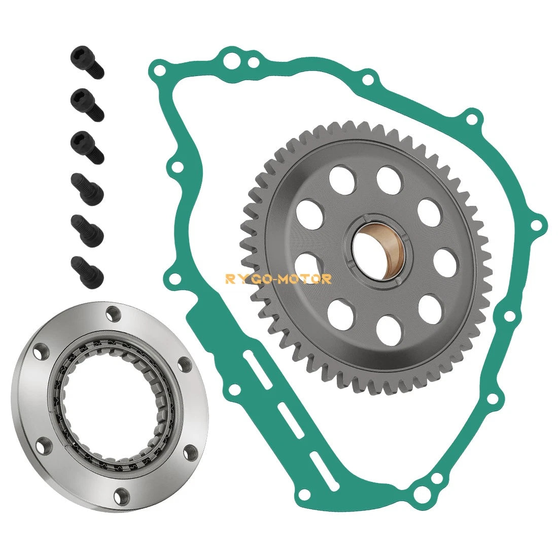 One Way Starter Clutch Bearing Gear Gasket for Yamaha Rhino 700 (2008–2013)