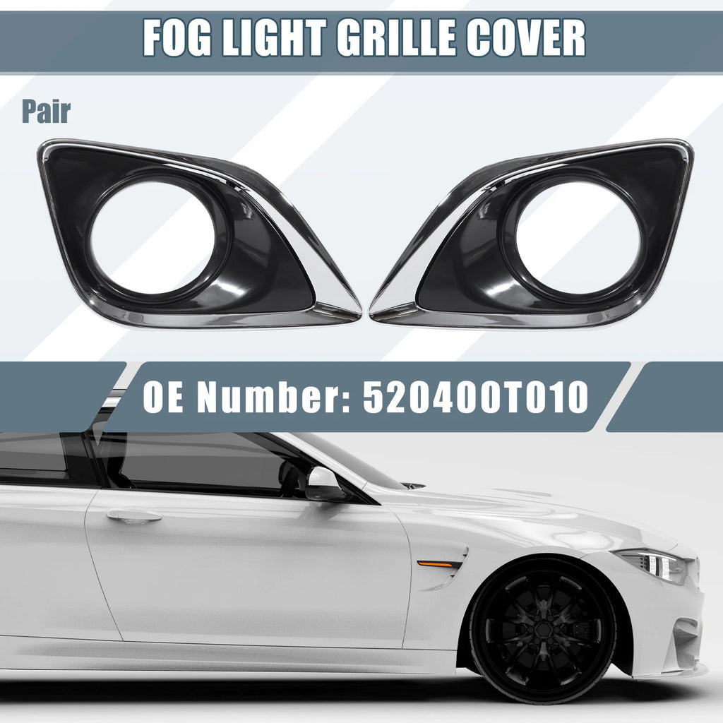 Fog Light Grille Cover Pair Left Right for Toyota Venza (2010–2017)