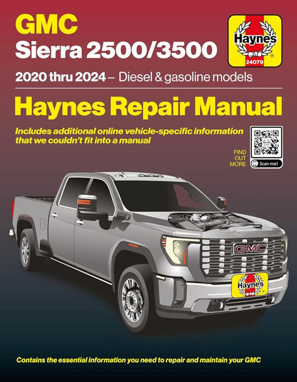 GMC Sierra 2500 3500 Shop Service Repair Manual (2020–2024)
