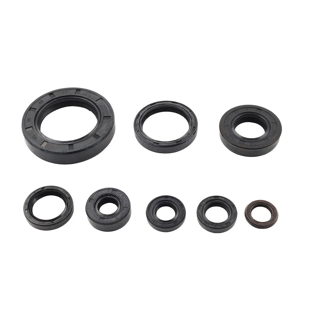 8-Piece Engine Oil Seal Kit for Honda CR250R (1992–2001)