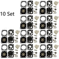 Set of 10 Carburetor Gasket Kit for Zama RB-115 C1U-W18 C1U-W18A C1U-W24