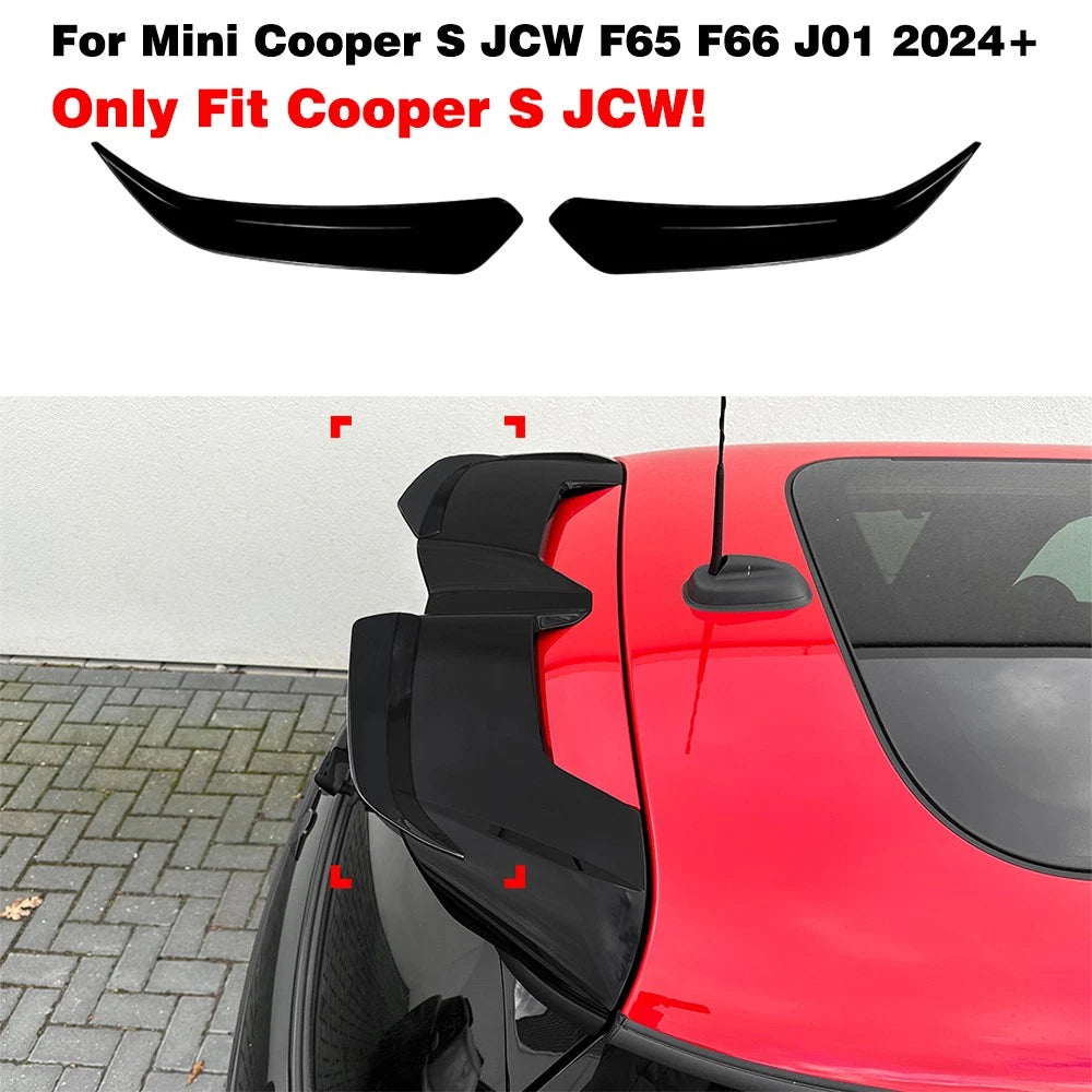 Gloss Black Rear Roof Spoiler Wing Trim for Mini Cooper S JCW F65 F66 (2024+)