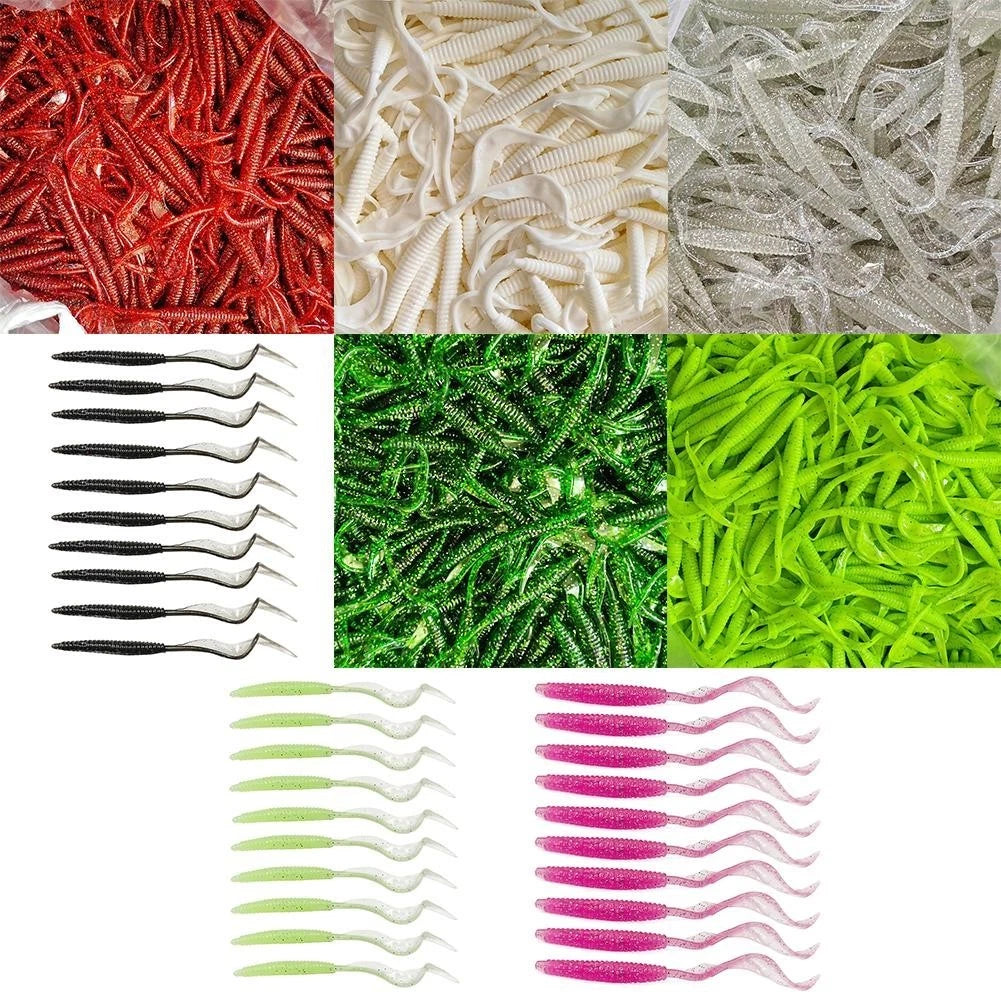 Earthworm Simulation Red Worm Lure for Fishing (Attractive Fish Design)