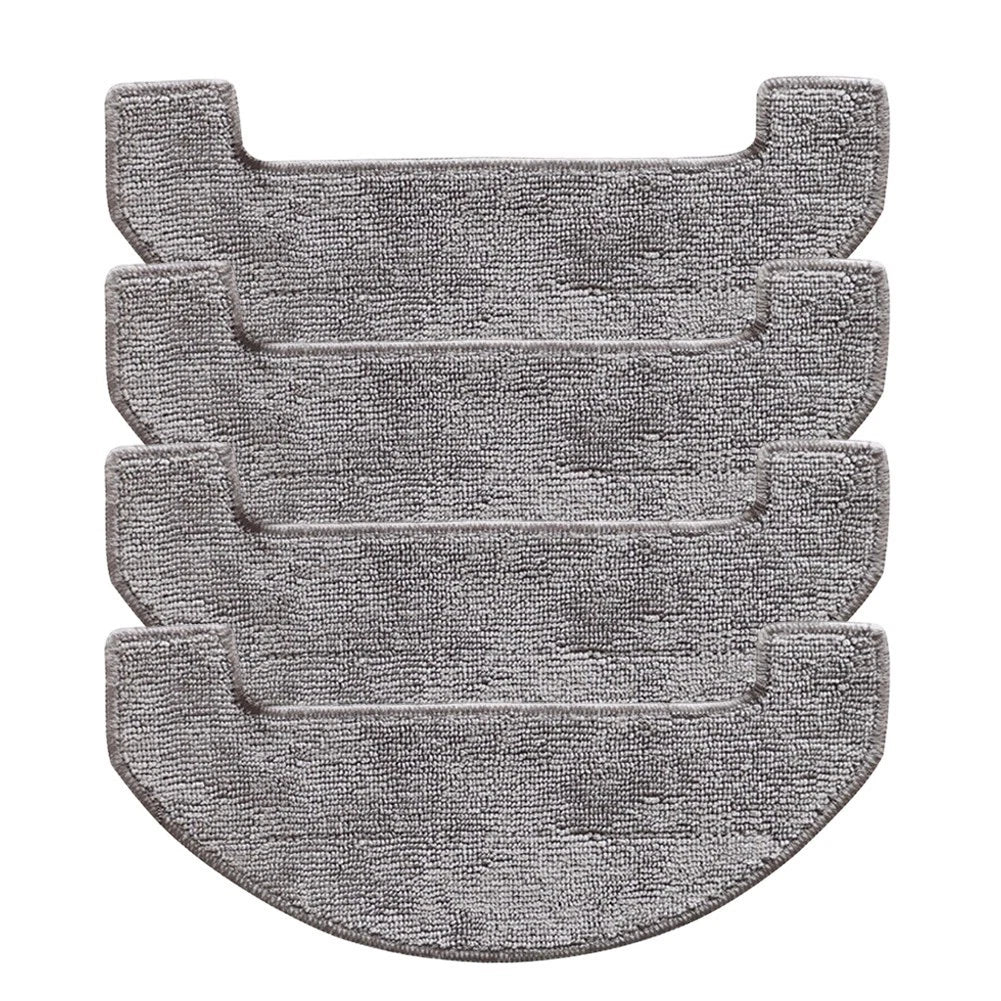 4X Mop Cloths for Midea VCR S6 Plus Robot Vacuum Cleaner (Microfiber)
