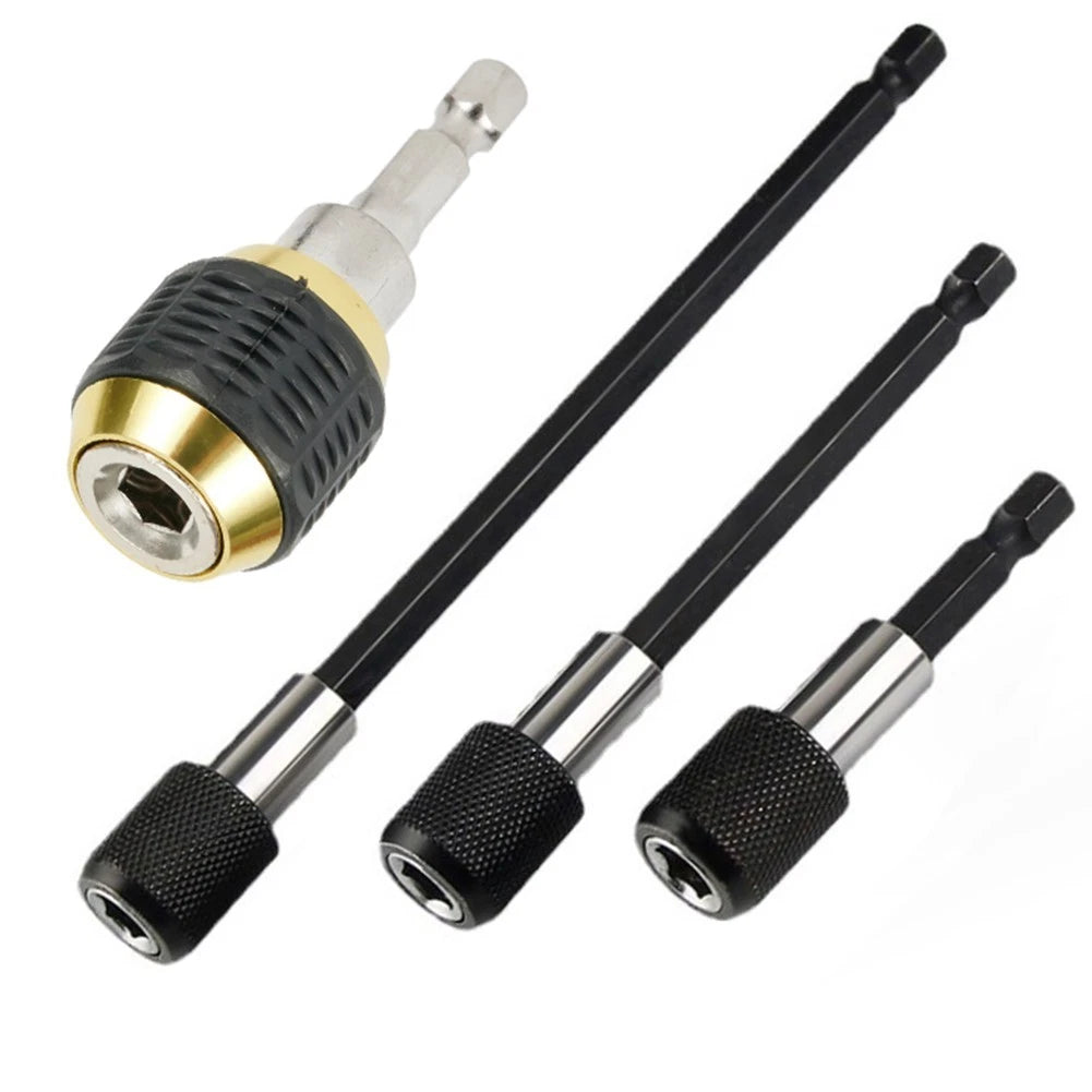 1/4 Inch Hex Shank Screwdriver Bit Extension Rod Quick Release Adapter Tool