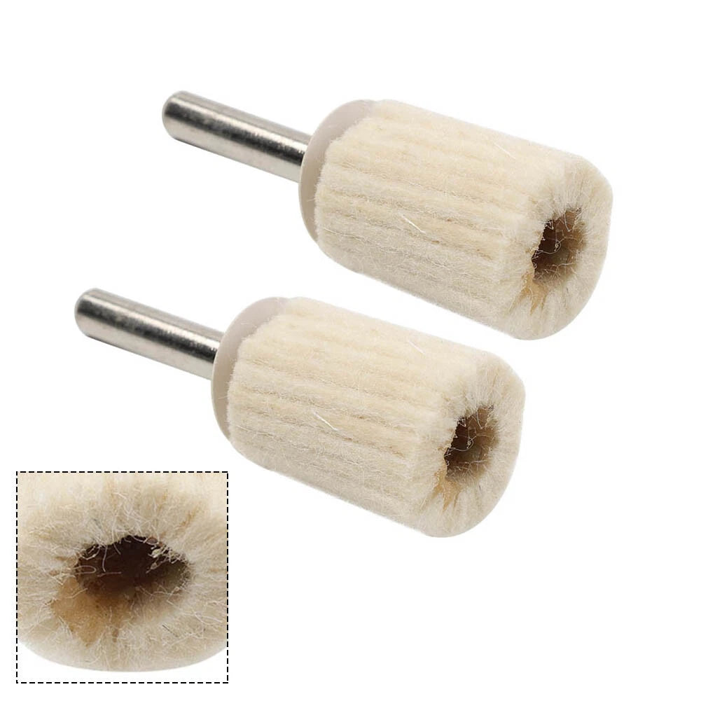 2X Wool Felt Polishing Buffing Pads for Rotary Tool (Universal)