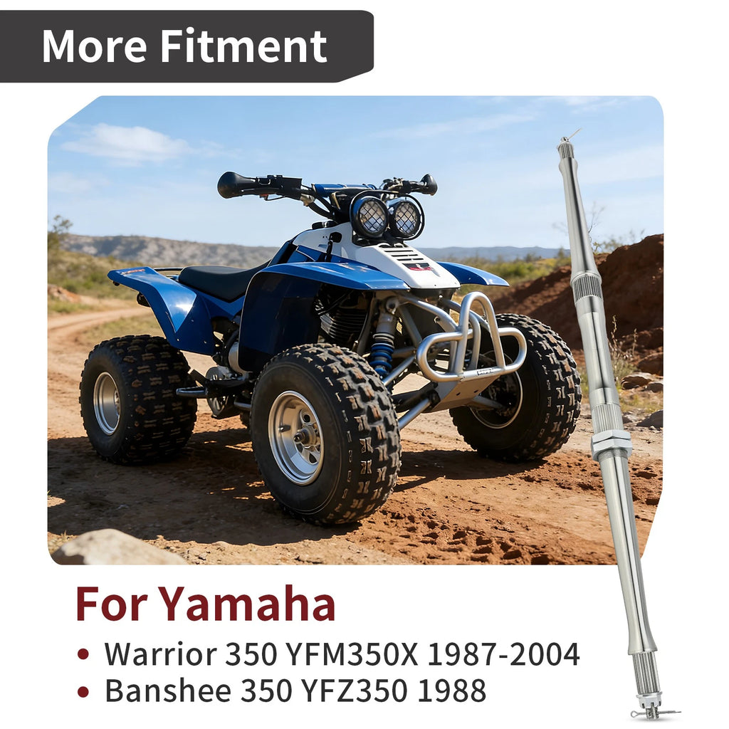 Rear Axle Shaft with Nut for Yamaha Warrior 350 YFM350X (1987–2004)