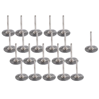 25mm Wire Wheel Polish Brushes for Rotary Grinder (Set of 20)