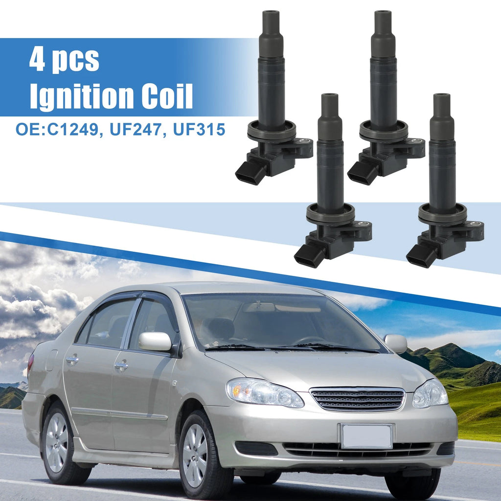 Ignition Coil Set 4PCS Replacement for Toyota Celica GT 1.8L (2000–2005)