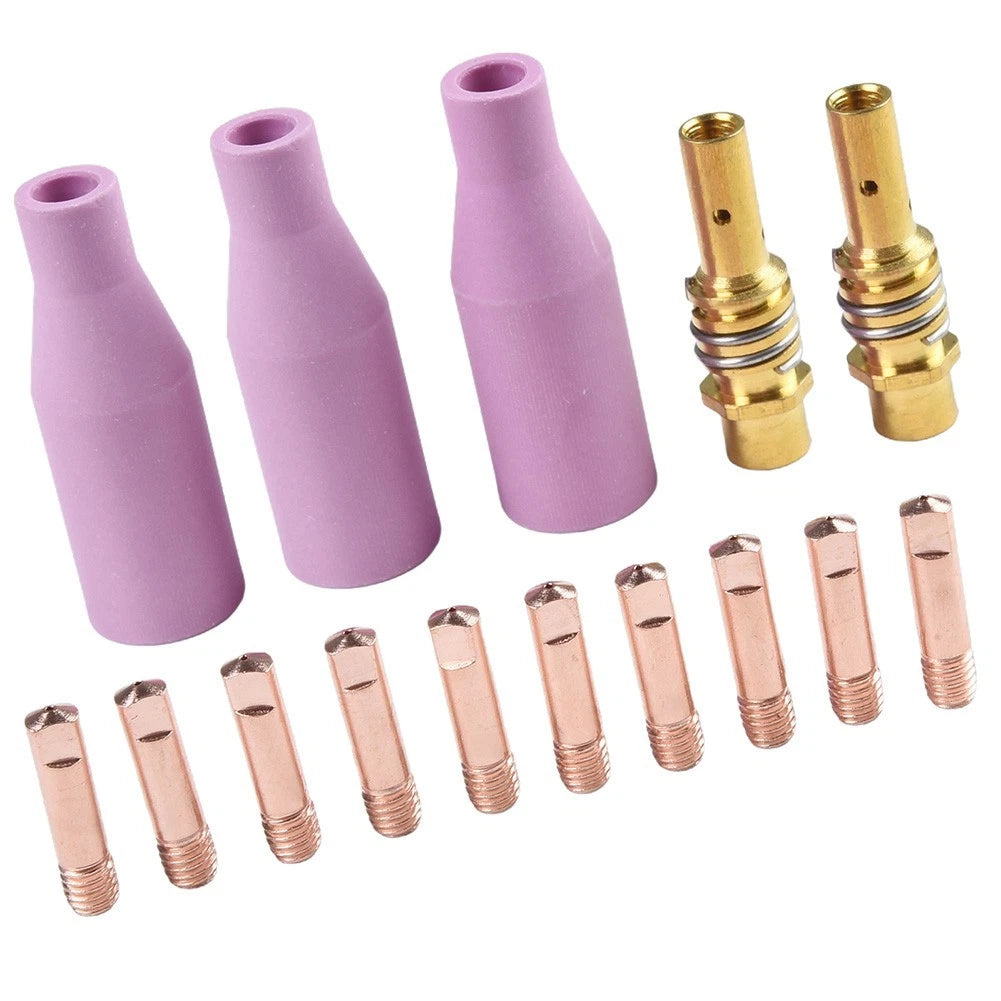 15PCS Welding Torch Replacement Kit for MIG Torch AK15 MB15