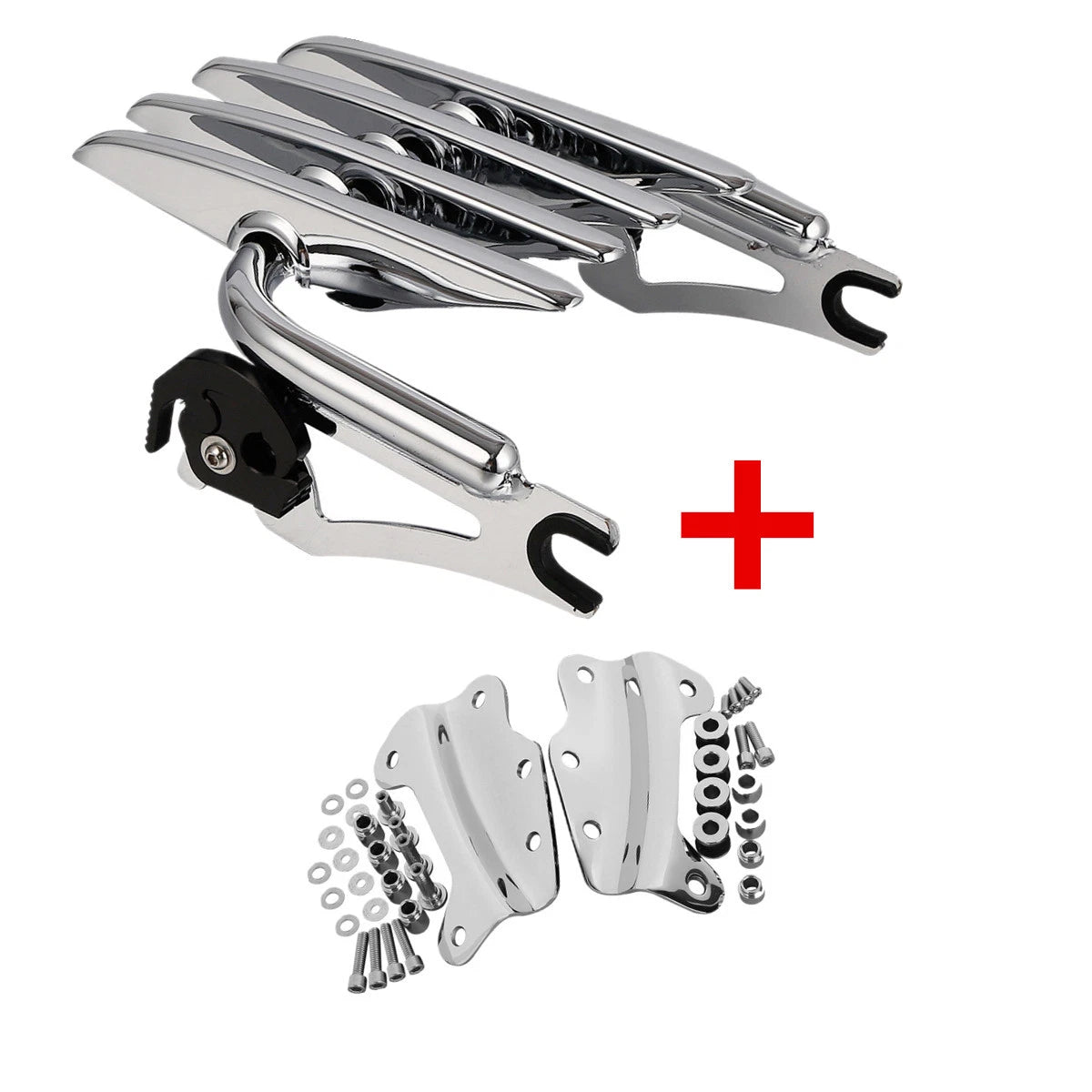 Chrome Stealth Luggage Rack & Docking Hardware for Harley Touring (2009–2013)