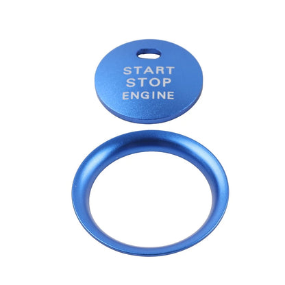 2X Blue Engine Start Push Button Cover Ring Trim for Mazda 3 (2004–2023)