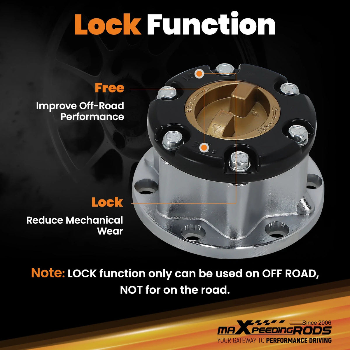 Locking Hub Actuator for Ford F150 Expedition 4WD (2004–2008) 7L1Z3C247A