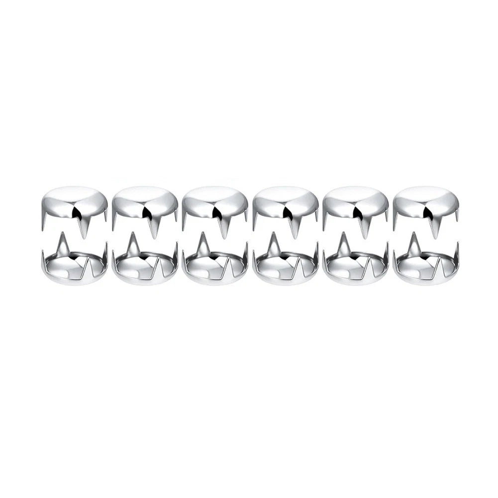 100 Pcs 16mm Silver Dome Rivets for Leathercraft Projects